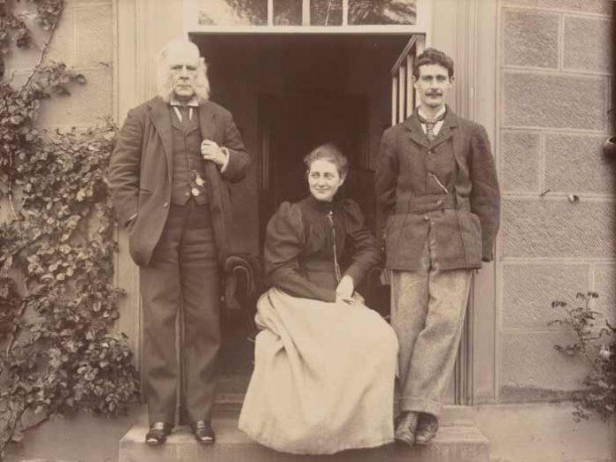 beatrix-potter-met-haar-vader-en-broer