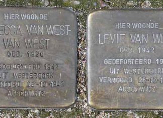 ‘Stolpersteine’ voor onder anderen Sjoerd Bakker en Frieda Belifante