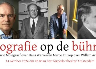 14 oktober Biografie op de bühne. Met Mario Molegraaf over Hans Warren en Marco Entrop over Willem Arondéus