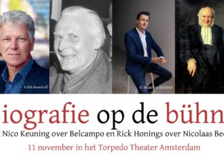 11 november Biografie op de bühne: met Nico Keuning over Belcampo en Rick Honings over Nicolaas Beets