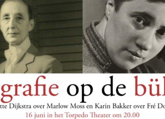 16 juni: Biografie op de bühne met Florette Dijkstra over Marlow Moss en Catharina Th. Bakker over Fré Dommisse