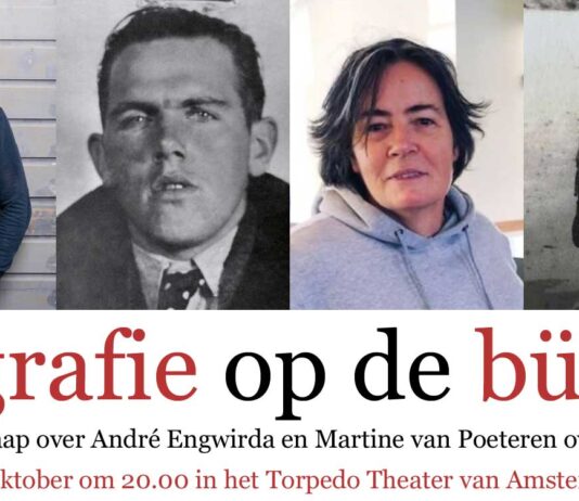 13 oktober Biografie op de bühne. Erik Schaap over André Engwirda en Martine van Poeteren over Afra Geiger